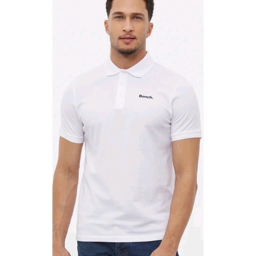 NWT Bench Urbanwear Albami Emblem Polo Golf Performance Quiet Luxury S Shirt